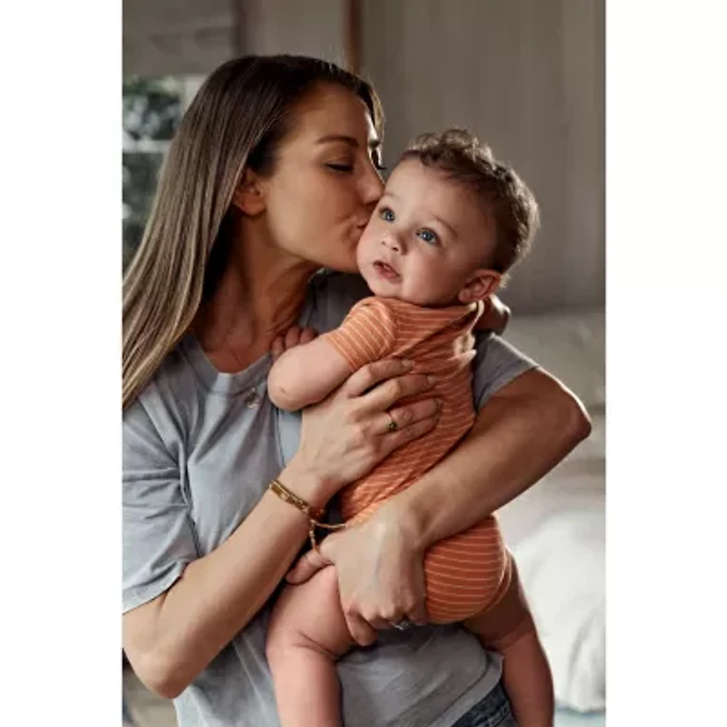 Carter's Baby Boys Round Neck Short Sleeve Rib 5-pc. Bodysuit