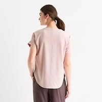 Stylus Womens Round Neck Short Sleeve T-Shirt