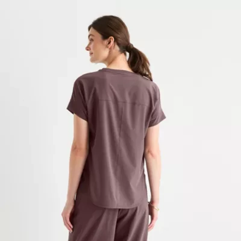 Stylus Womens Crew Neck Short Sleeve T-Shirt