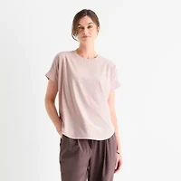 Stylus Womens Round Neck Short Sleeve T-Shirt