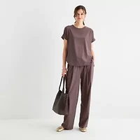 Stylus Womens Crew Neck Short Sleeve T-Shirt