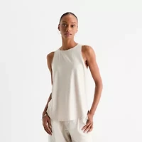 Stylus Womens Crew Neck Sleeveless Tank Top