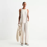 Stylus Womens Crew Neck Sleeveless Tank Top