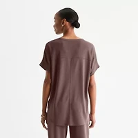 Stylus Womens Crew Neck Short Sleeve T-Shirt