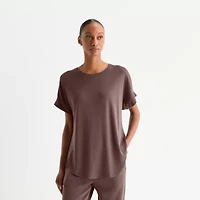 Stylus Womens Crew Neck Short Sleeve T-Shirt