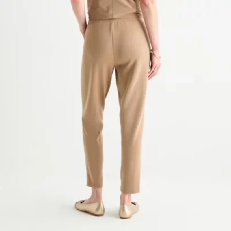 Stylus Womens Tapered High Rise Ankle Pant