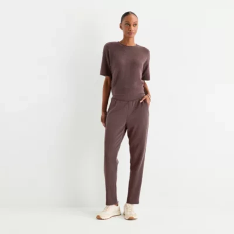 Stylus Womens Tapered High Rise Ankle Pant