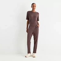 Stylus Womens Tapered High Rise Ankle Pant