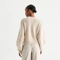 Stylus Womens Long Sleeve Zipper Cardigan