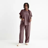 Stylus Womens Plus Crew Neck Dolman Short Sleeve T-Shirt