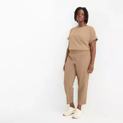 Stylus Womens Plus Tapered High Rise Pull-On Pant