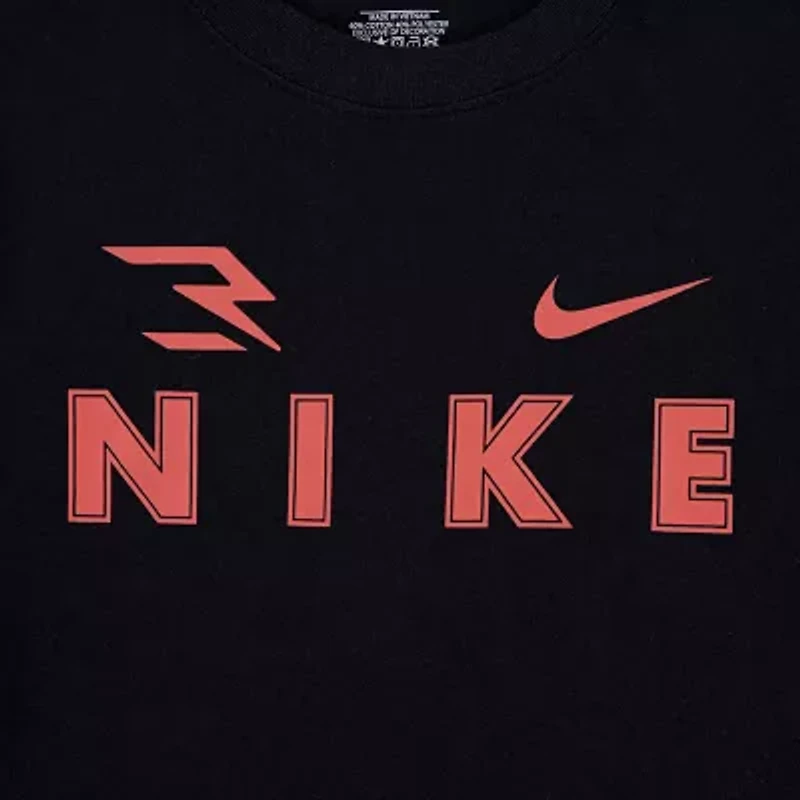 Nike 3BRAND by Russell Wilson Big Kid Boys Crew Neck Short Sleeve Regular Fit Graphic T-Shirt