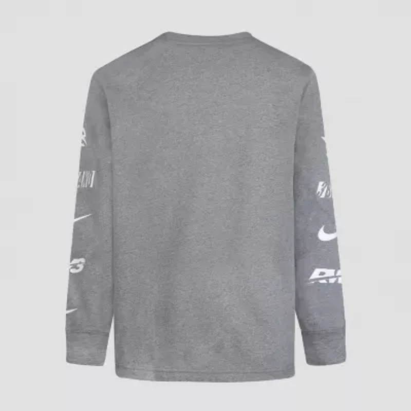 Nike 3BRAND by Russell Wilson Big Kid Boys Crew Neck Long Sleeve Active T-Shirt