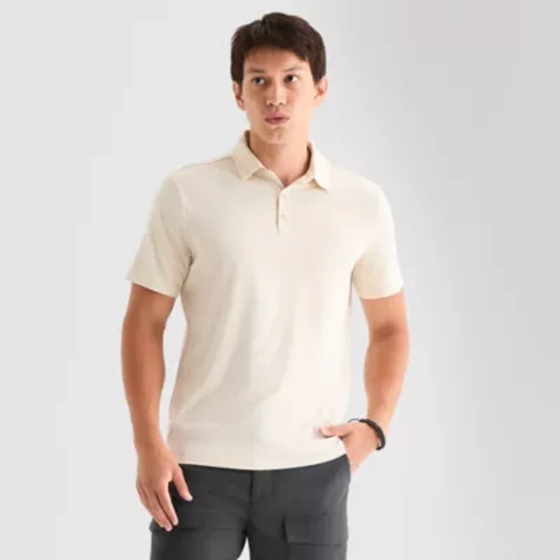 Stylus Mens Regular Fit Short Sleeve Supersoft Essential Polo Shirt