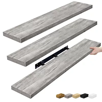 Sorbus 47" Floating 2-Shelf with Baskets