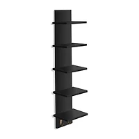 Sorbus Floating  with Hooks 5-Shelf Baskets