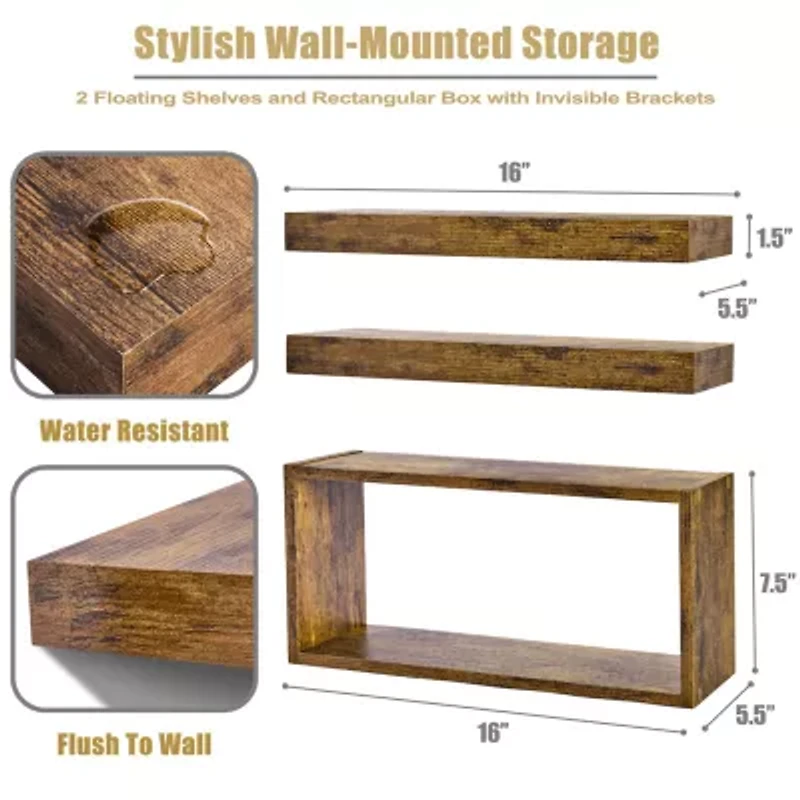 Sorbus Variety 3-Shelf Shelf with Baskets