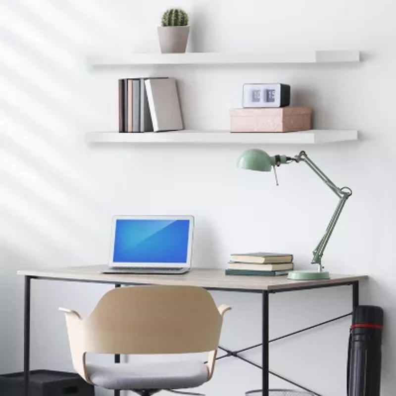 Sorbus 47" Floating 2-Shelf with Baskets