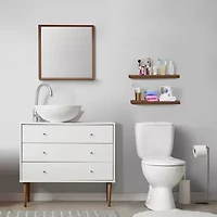 Sorbus 16" Floating 2-Shelf with Baskets