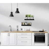 Sorbus 16" Floating 2-Shelf with Baskets