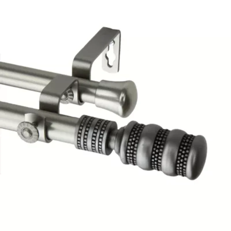 Rod Desyne Dollop 13/16" Adjustable Double Curtain