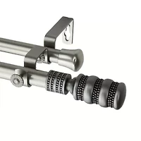 Rod Desyne Dollop 13/16" Adjustable Double Curtain