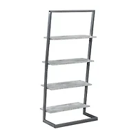 Graystone Office And Library Collection 4-Shelf Bookcase