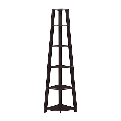Newport 5 Tier Corner Bookshelf