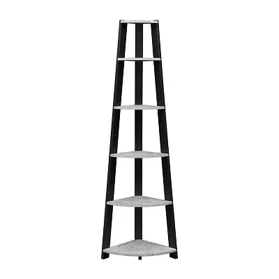 Newport 5 Tier Corner Bookshelf