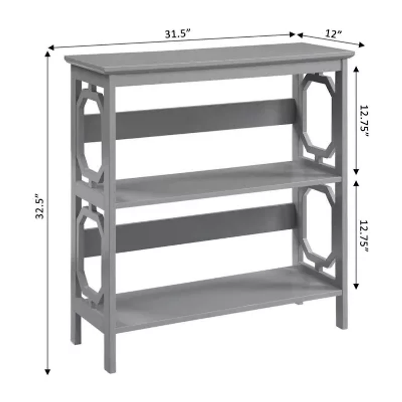 Omega Office + Library Collection 3-Shelf Bookcase