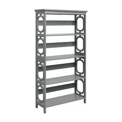 Omega Office + Library Collection 5-Shelf Bookcase