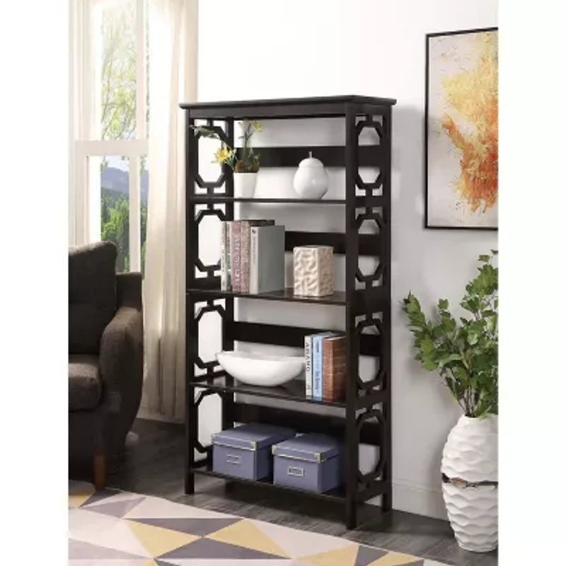 Omega Office + Library Collection 5-Shelf Bookcase