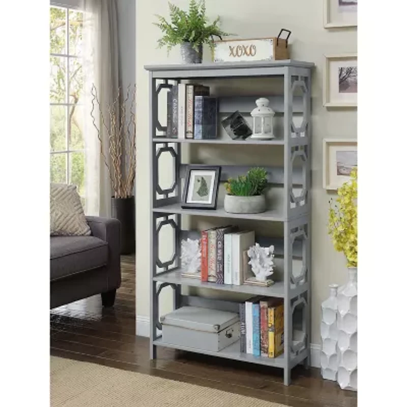 Omega Office + Library Collection 5-Shelf Bookcase