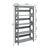 Omega Office + Library Collection 5-Shelf Bookcase