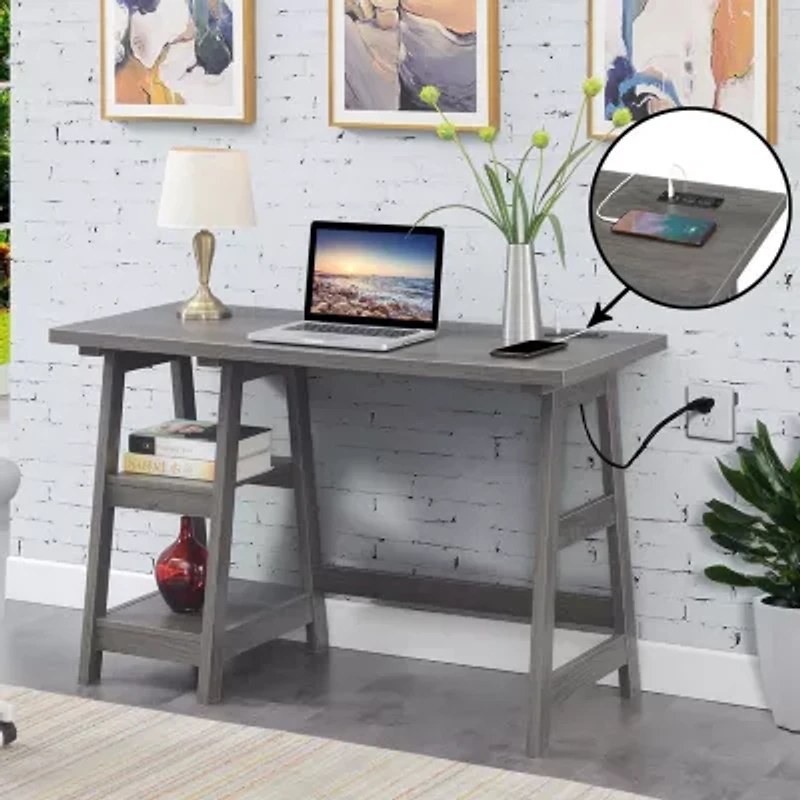Convenience Concepts Designs2go Office And Library Collection Writing Desk