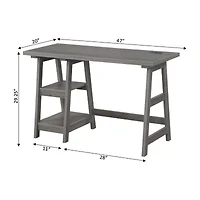 Convenience Concepts Designs2go Office And Library Collection Writing Desk