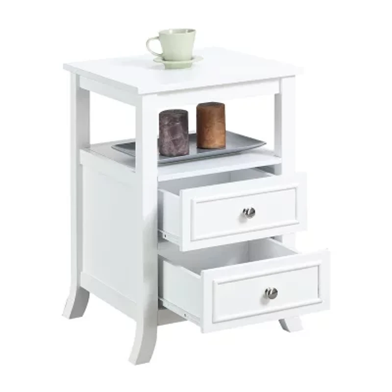 Melbourne 2-Drawer Storage End Table