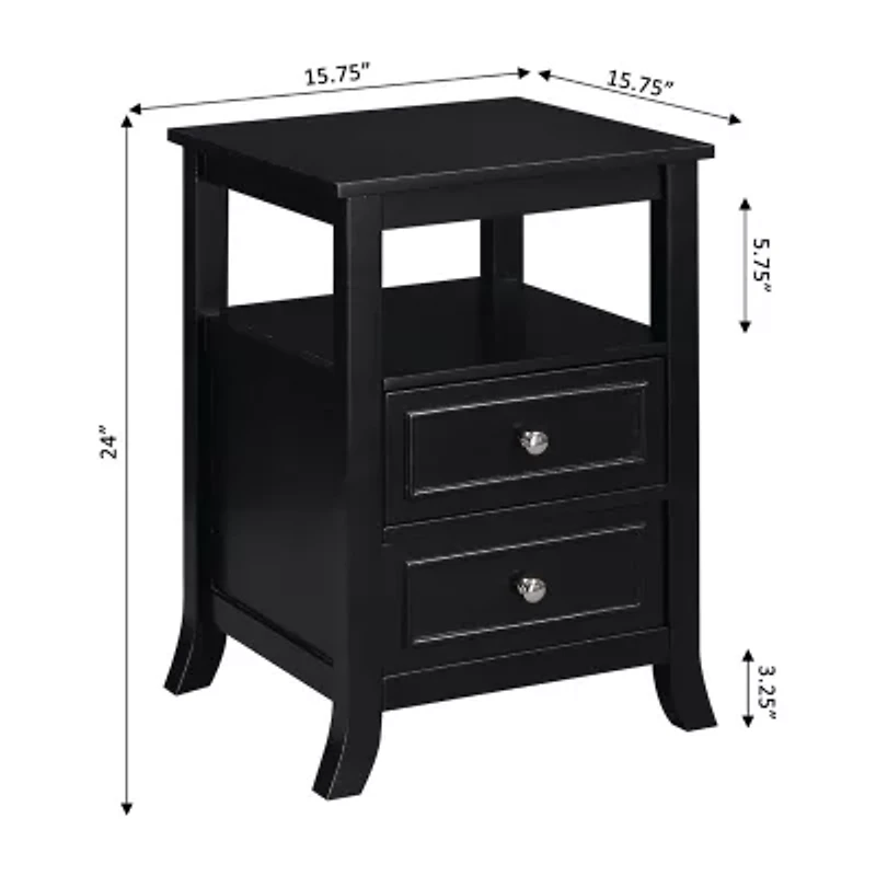 Melbourne 2-Drawer Storage End Table