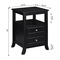 Melbourne 2-Drawer Storage End Table