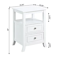 Melbourne 2-Drawer Storage End Table