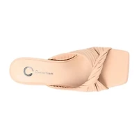 Journee Collection Greer Womens Round Open Toe Stiletto Heel Pumps