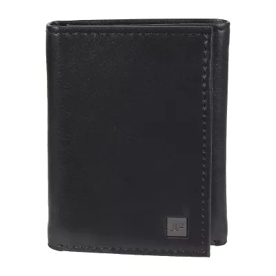 J. Ferrar Mens Extra Capacity RFID Blocking Trifold Wallet