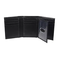 J. Ferrar Mens Extra Capacity RFID Blocking Trifold Wallet