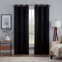Eclipse Khloe Grommet Top Energy Saving 100% Blackout Single Curtain Panel