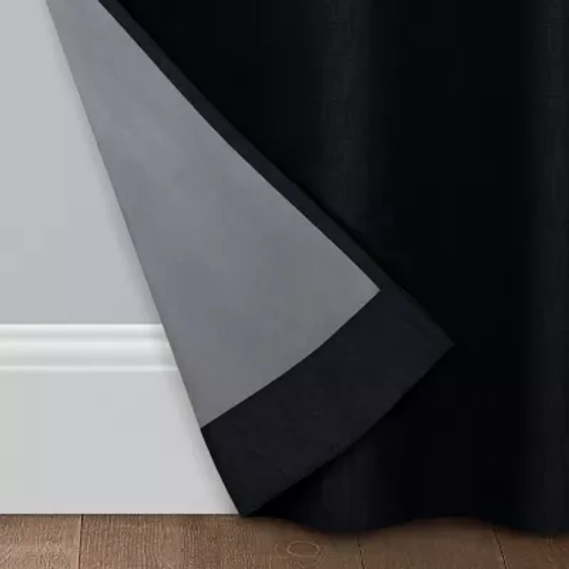 Eclipse Khloe Grommet Top Energy Saving 100% Blackout Single Curtain Panel