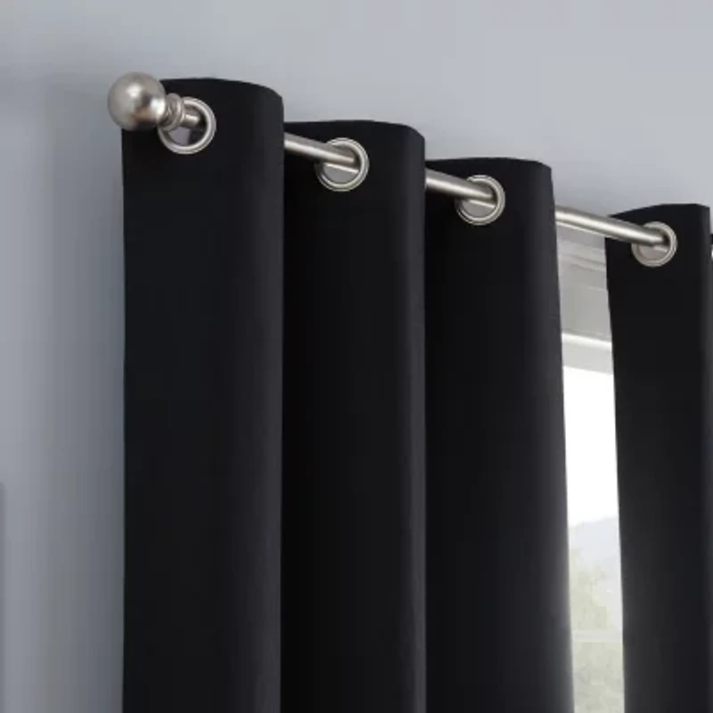 Eclipse Khloe Grommet Top Energy Saving 100% Blackout Single Curtain Panel