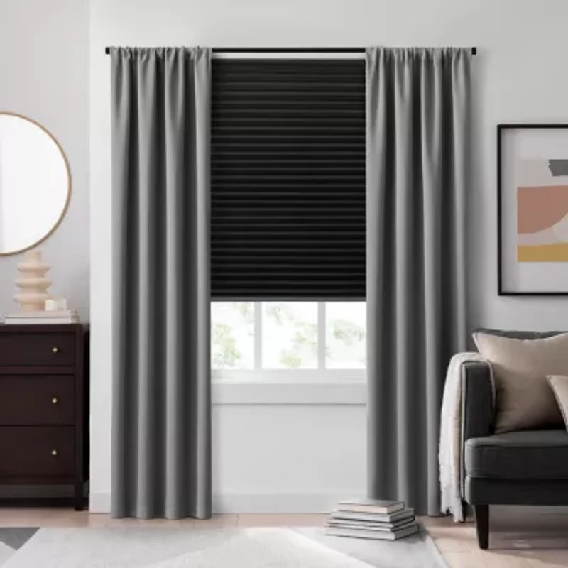Eclipse 2pk Paper Cordless Blackout Pleated Shade