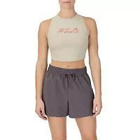 FILA Speed Up Crop Womens Crew Neck Sleeveless Active Tank Top