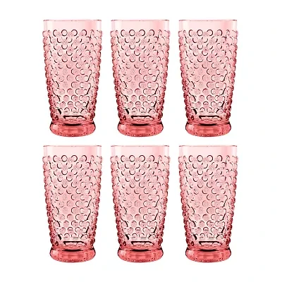 ABODE HOMEWARES Hobnail 6-pc. Drinkware Set