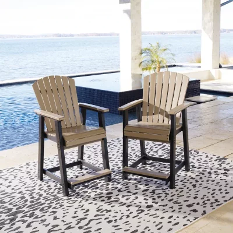 Signature Design by Ashley® Fairen Trail 2-pc. Counter Height Rust Resistant Bar Stool